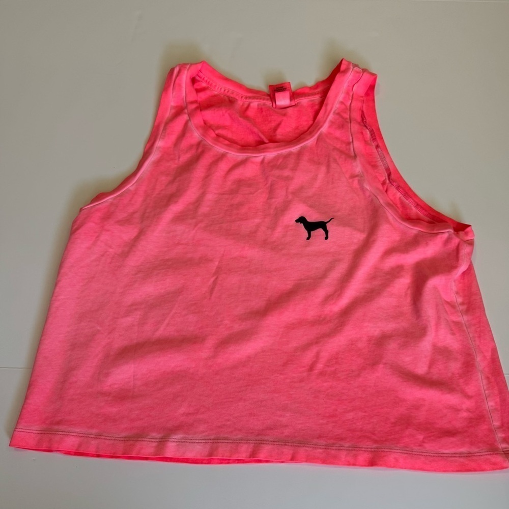 Hot pink PINK cropped tank